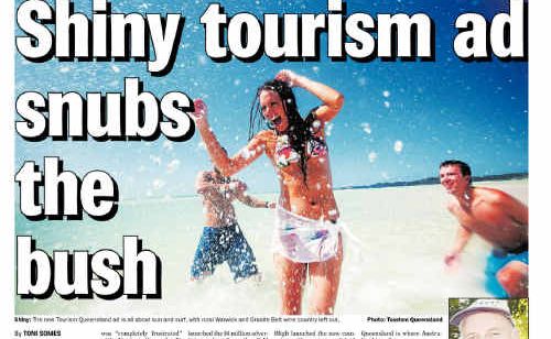 The Daily News front page that Tourism Minister Peter Lawlor found objectionable. The Daily News front page that Tourism Minister Peter Lawlor found objectionable.